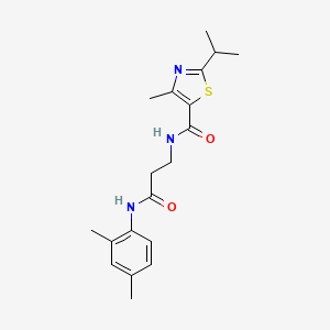 N-{3-[(2,4-dimethylphenyl)amino]-3-oxopropyl}-2-isopropyl-4-methyl-1,3-thiazole-5-carboxamide