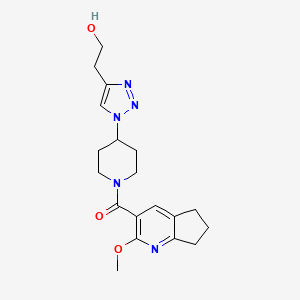 2-(1-{1-[(2-methoxy-6,7-dihydro-5H-cyclopenta[b]pyridin-3-yl)carbonyl]piperidin-4-yl}-1H-1,2,3-triazol-4-yl)e