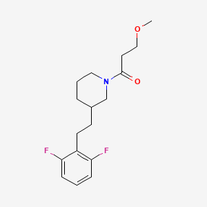 3-[2-(2,6-difluorophenyl)ethyl]-1-(3-methoxypropanoyl)piperidine