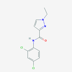 molecular formula C12H11Cl2N3O B452711 N-(2,4-dichlorophenyl)-1-ethyl-1H-pyrazole-3-carboxamide CAS No. 515175-98-1