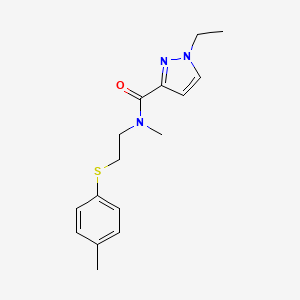 1-ethyl-N-methyl-N-{2-[(4-methylphenyl)thio]ethyl}-1H-pyrazole-3-carboxamide