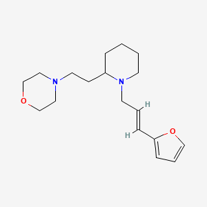 molecular formula C18H28N2O2 B4527166 4-(2-{1-[(2E)-3-(2-furyl)prop-2-en-1-yl]piperidin-2-yl}ethyl)morpholine 