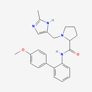 N-(4'-methoxy-2-biphenylyl)-1-[(2-methyl-1H-imidazol-4-yl)methyl]prolinamide