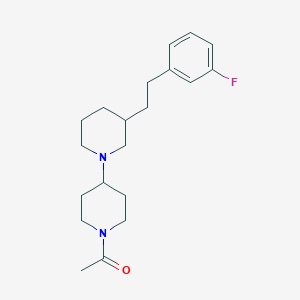 molecular formula C20H29FN2O B4527178 1'-acetyl-3-[2-(3-fluorophenyl)ethyl]-1,4'-bipiperidine 