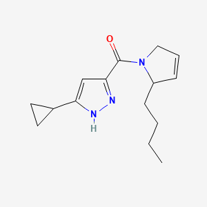 5-[(2-butyl-2,5-dihydro-1H-pyrrol-1-yl)carbonyl]-3-cyclopropyl-1H-pyrazole