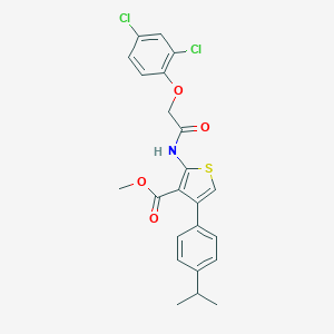 Methyl 2-{[(2,4-dichlorophenoxy)acetyl]amino}-4-(4-isopropylphenyl)-3-thiophenecarboxylate