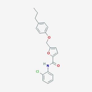 molecular formula C21H20ClNO3 B452723 N-(2-chlorophenyl)-5-[(4-propylphenoxy)methyl]-2-furamide 