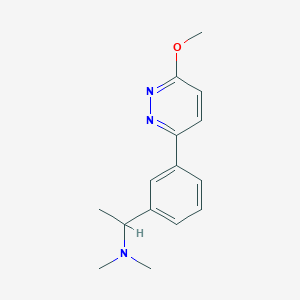 1-[3-(6-methoxypyridazin-3-yl)phenyl]-N,N-dimethylethanamine