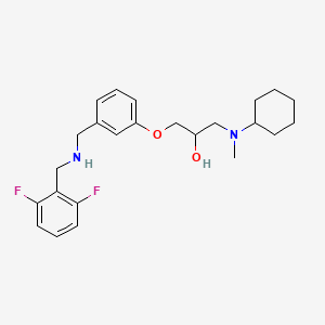 1-[cyclohexyl(methyl)amino]-3-(3-{[(2,6-difluorobenzyl)amino]methyl}phenoxy)-2-propanol