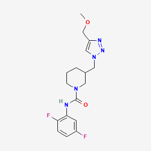 N-(2,5-difluorophenyl)-3-[[4-(methoxymethyl)triazol-1-yl]methyl]piperidine-1-carboxamide