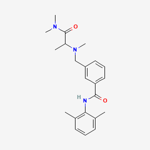 molecular formula C22H29N3O2 B4527338 3-{[[2-(dimethylamino)-1-methyl-2-oxoethyl](methyl)amino]methyl}-N-(2,6-dimethylphenyl)benzamide 