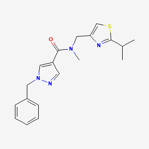 1-benzyl-N-[(2-isopropyl-1,3-thiazol-4-yl)methyl]-N-methyl-1H-pyrazole-4-carboxamide