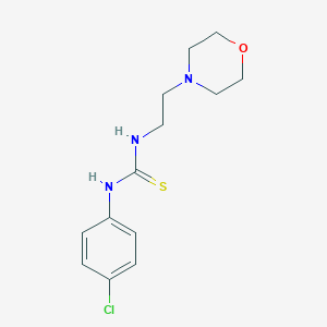 molecular formula C13H18ClN3OS B452738 N-(4-chlorophenyl)-N'-[2-(4-morpholinyl)ethyl]thiourea 