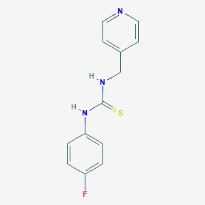 molecular formula C13H12FN3S B452739 1-(4-Fluorophenyl)-3-(pyridin-4-ylmethyl)thiourea 