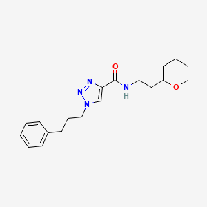 1-(3-phenylpropyl)-N-[2-(tetrahydro-2H-pyran-2-yl)ethyl]-1H-1,2,3-triazole-4-carboxamide