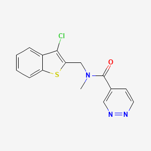 N-[(3-chloro-1-benzothien-2-yl)methyl]-N-methyl-4-pyridazinecarboxamide