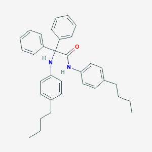 molecular formula C34H38N2O B452746 2-(4-butylanilino)-N-(4-butylphenyl)-2,2-diphenylacetamide 