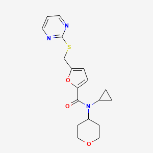 N-cyclopropyl-5-[(pyrimidin-2-ylthio)methyl]-N-(tetrahydro-2H-pyran-4-yl)-2-furamide