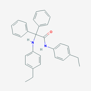 molecular formula C30H30N2O B452749 2-(4-ethylanilino)-N-(4-ethylphenyl)-2,2-diphenylacetamide 