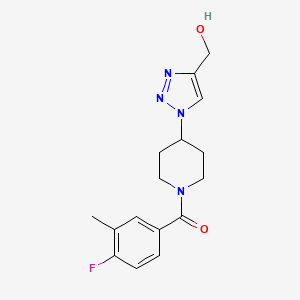 {1-[1-(4-fluoro-3-methylbenzoyl)-4-piperidinyl]-1H-1,2,3-triazol-4-yl}methanol