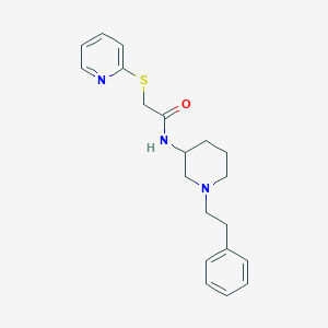 N-[1-(2-phenylethyl)-3-piperidinyl]-2-(2-pyridinylthio)acetamide