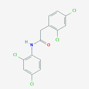 molecular formula C14H9Cl4NO B452753 N,2-bis(2,4-dichlorophenyl)acetamide 
