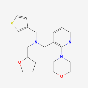 1-(2-morpholin-4-ylpyridin-3-yl)-N-(tetrahydrofuran-2-ylmethyl)-N-(3-thienylmethyl)methanamine