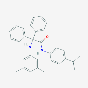 molecular formula C31H32N2O B452756 2-(3,5-dimethylanilino)-N-(4-isopropylphenyl)-2,2-diphenylacetamide 