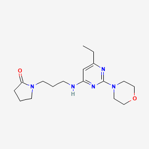 1-{3-[(6-ethyl-2-morpholin-4-ylpyrimidin-4-yl)amino]propyl}pyrrolidin-2-one