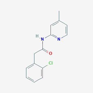 molecular formula C14H13ClN2O B452758 2-(2-chlorophenyl)-N-(4-methyl-2-pyridinyl)acetamide 