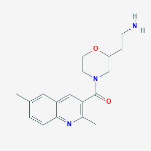 (2-{4-[(2,6-dimethyl-3-quinolinyl)carbonyl]-2-morpholinyl}ethyl)amine dihydrochloride