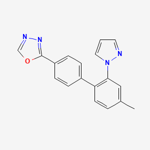 2-[4'-methyl-2'-(1H-pyrazol-1-yl)biphenyl-4-yl]-1,3,4-oxadiazole