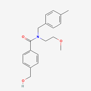 4-(hydroxymethyl)-N-(2-methoxyethyl)-N-(4-methylbenzyl)benzamide