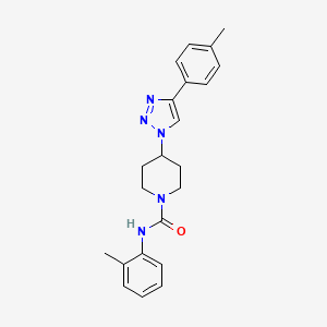 N-(2-methylphenyl)-4-[4-(4-methylphenyl)-1H-1,2,3-triazol-1-yl]piperidine-1-carboxamide