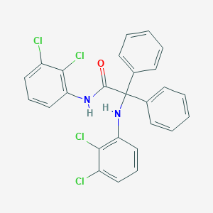 molecular formula C26H18Cl4N2O B452766 2-(2,3-dichloroanilino)-N-(2,3-dichlorophenyl)-2,2-diphenylacetamide 