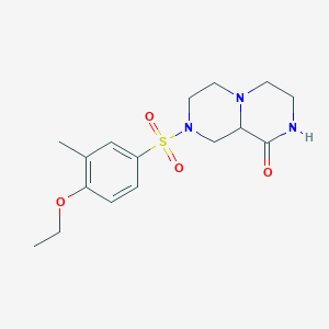 8-[(4-ethoxy-3-methylphenyl)sulfonyl]hexahydro-2H-pyrazino[1,2-a]pyrazin-1(6H)-one