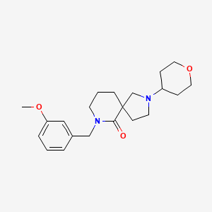 7-[(3-Methoxyphenyl)methyl]-2-(oxan-4-yl)-2,7-diazaspiro[4.5]decan-6-one