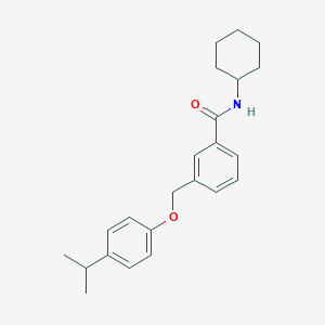 molecular formula C23H29NO2 B452770 N-cyclohexyl-3-[(4-isopropylphenoxy)methyl]benzamide 