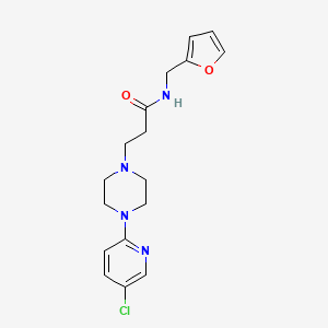 3-[4-(5-chloropyridin-2-yl)piperazin-1-yl]-N-(2-furylmethyl)propanamide