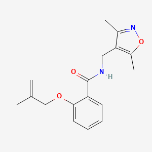 N-[(3,5-dimethylisoxazol-4-yl)methyl]-2-[(2-methylprop-2-en-1-yl)oxy]benzamide