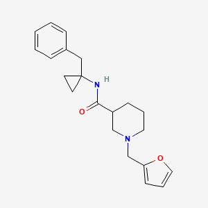 N-(1-benzylcyclopropyl)-1-(2-furylmethyl)piperidine-3-carboxamide