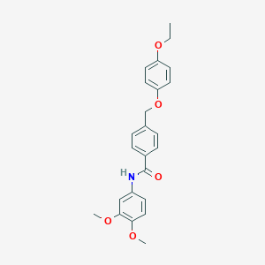 N-(3,4-dimethoxyphenyl)-4-[(4-ethoxyphenoxy)methyl]benzamide