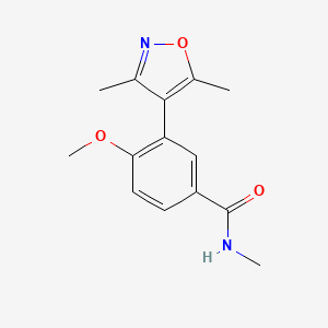 3-(3,5-dimethyl-1,2-oxazol-4-yl)-4-methoxy-N-methylbenzamide