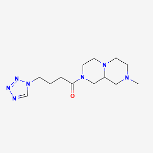 molecular formula C13H23N7O B4527810 2-methyl-8-[4-(1H-tetrazol-1-yl)butanoyl]octahydro-2H-pyrazino[1,2-a]pyrazine 