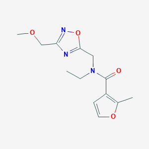 N-ethyl-N-{[3-(methoxymethyl)-1,2,4-oxadiazol-5-yl]methyl}-2-methyl-3-furamide