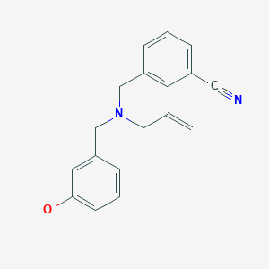 molecular formula C19H20N2O B4527819 3-{[allyl(3-methoxybenzyl)amino]methyl}benzonitrile 