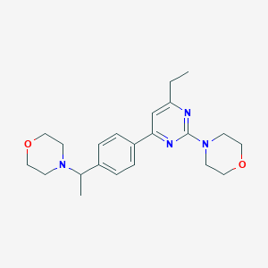 4-{4-ethyl-6-[4-(1-morpholin-4-ylethyl)phenyl]pyrimidin-2-yl}morpholine