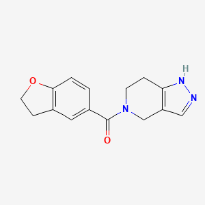 molecular formula C15H15N3O2 B4527858 5-(2,3-dihydro-1-benzofuran-5-ylcarbonyl)-4,5,6,7-tetrahydro-1H-pyrazolo[4,3-c]pyridine 