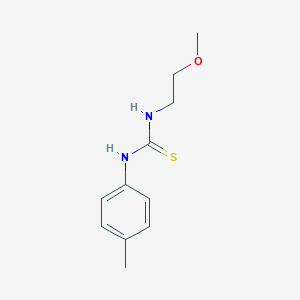 molecular formula C11H16N2OS B452787 1-(2-Methoxyethyl)-3-(4-methylphenyl)thiourea 