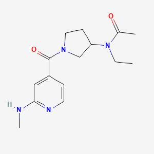 N-ethyl-N-{1-[2-(methylamino)isonicotinoyl]pyrrolidin-3-yl}acetamide